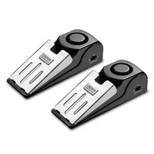 EMDMAK Door Stop Alarm with 120DB Siren for Home & 2 Pack, Black