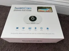 SwamCam Pool Alarm Wi-Fi Camera System, ASTM F2208 Certified w/Wi-Fi Repeater