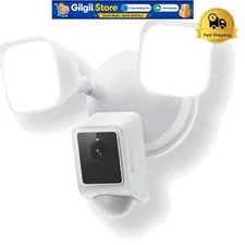 2K HD Floodlight Camera v2 with Color Night Vision, Motion Alerts & Easy Setup