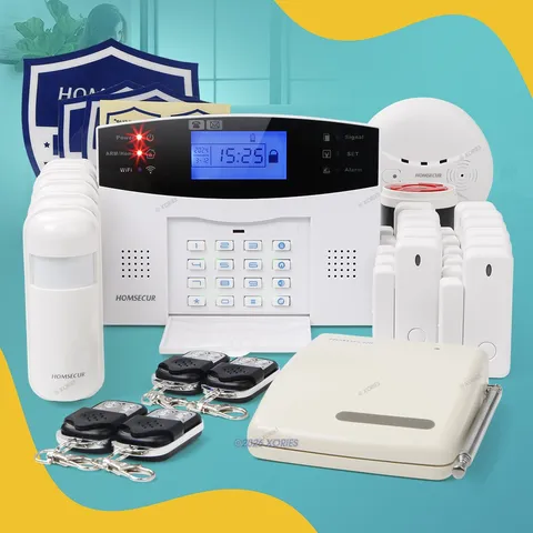 HOMSECUR APP Controlled Wireless WIFI 4G Home House Alarm System IOS/Android APP