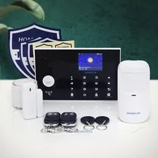 HOMSECUR Wireless&Wired 4G/GSM WIFI Home Security Alarm System with Touch Panel
