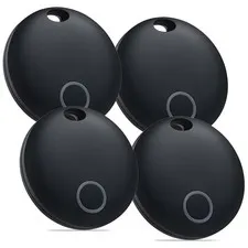 Air Tracker Tags-4 Pack, Smart Bluetooth Tracker Works with Apple Find My (iO...