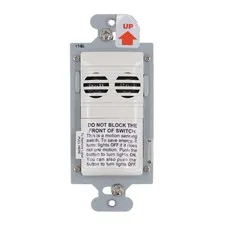WATTSTOPPER CU-250-W ULTRASONIC VACANCY WALL SWITCH SENSOR, 600W, 120V, WHITE