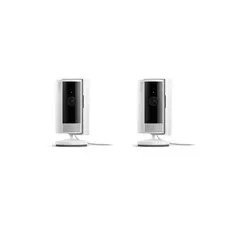 2 Pack Ring Indoor Cam 2nd Gen Plug-In 1080p HD WiFi Security Camera White
