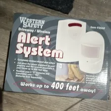 Western Safety Wireless Driveway Alert System Motion Sensor Receiver/Chime White