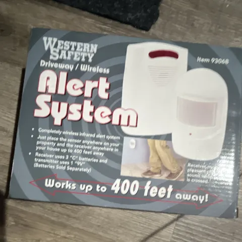 Western Safety Wireless Driveway Alert System Motion Sensor Receiver/Chime White
