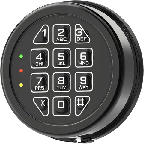 Electronic Safe Lock Replacement Keypad with Solenoid Lock & 2 Override Keys