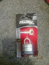 NOS MASTER PADLOCK NO. 105-D WITH TWO KEYS WARDED STEEL LOCK SEALED IN PACKAGE