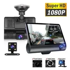 1080P 4" Dual Lens HD Car DVR Rearview Video Dash Cam Recorder Camera G-Sensor