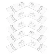  10 Sets Acrylic Lock Hasp Hinge for Cabinet Latch Accessory Hasps