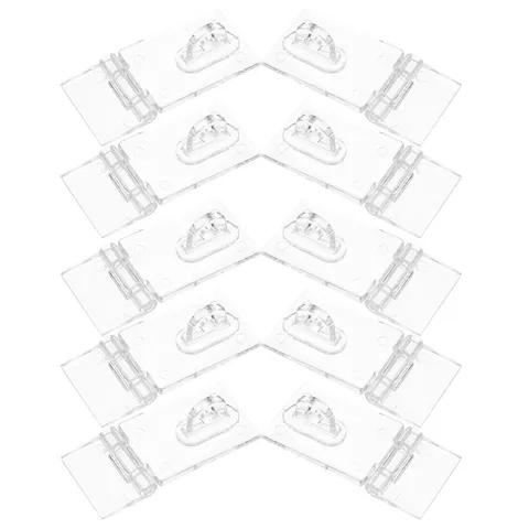  10 Sets Acrylic Lock Hasp Hinge for Cabinet Latch Accessory Hasps