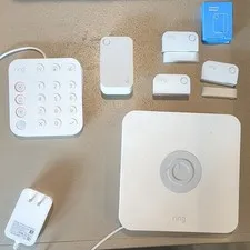 Ring Home Alarm System Kit Base Station Keypad Sensors Wireless Z-Wave Plus