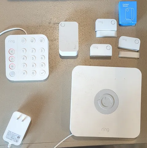 Ring Home Alarm System Kit Base Station Keypad Sensors Wireless Z-Wave Plus