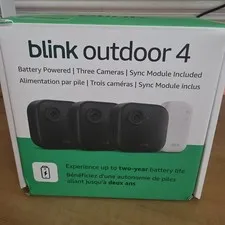 Blink Outdoor 4  Camera Three Cameras  And SYNC module