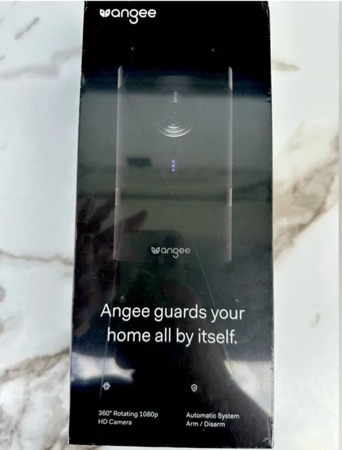 Angee Home Alarm System 1080p Night Vision Bluetooth w/ Tag, AC Adapter