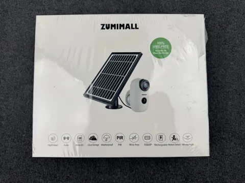 Zumimall ZM-WFA3K Outdoor Security Camera 1080P Wireless With Solar Panel *Read