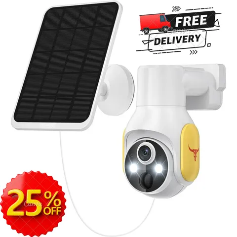 1080p Security Camera Wireless with Solar Panel, Smart AI Human Detection, 2-Way