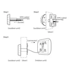 Intelligent Photography Night Cat Eye Doorbell With Battery ZAOO