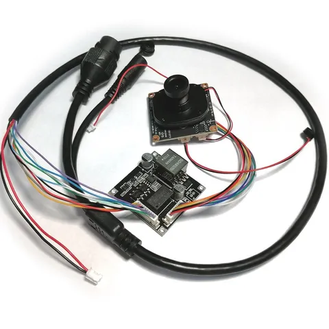 HD 5mp IP Camera Module AI CCTV Security Network + POE Power Board + Cable lens