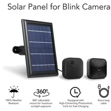 Solar Panel with Internal Battery for Blink Cameras