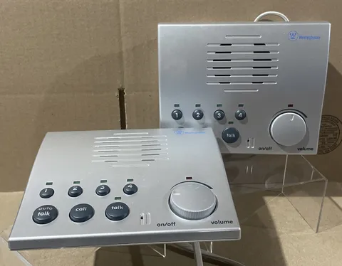 Set Of (2) - Westinghouse WHI-4CUPG 4-Channel Intercom System Working Tested