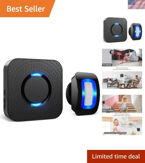 Wireless Motion Sensor LED Light - Motion Detector Alarm Chimes Door Sensor |...