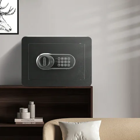 0.5CF Steel Home Security Safe Box Digital Keypad Wall-Mounted Cabinet For Cash