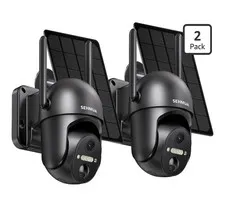 Wireless 2-Pack Outdoor Security Cameras with 360° Pan/Tilt & PIR Alerts