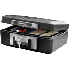Fireproof Safe Box with Key Lock Secure Documents 6.3 x 15.3 x 12.1 Inches