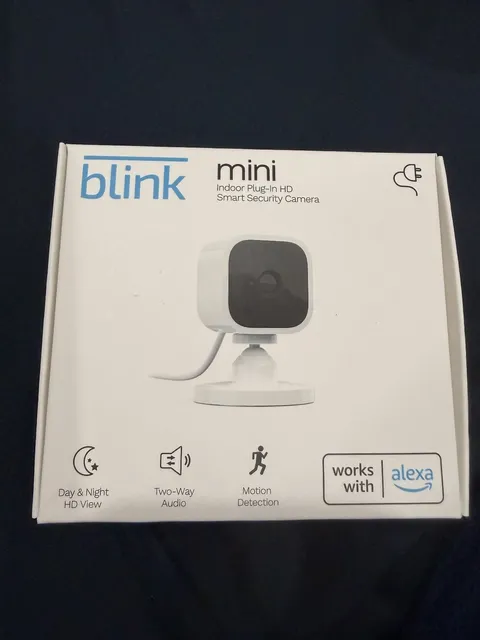Blink Mini Indoor Plug-In Live HD Smart Security Camera (New in Box)