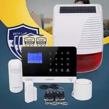 HOMSECUR Wireless WIFI 4G 2G RFID LCD Burglar Intruder Alarm System