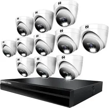 NIGHT OWL NVR Security System 4TB Hard Drive and 11 Wired IP 4K Deterrence Audio
