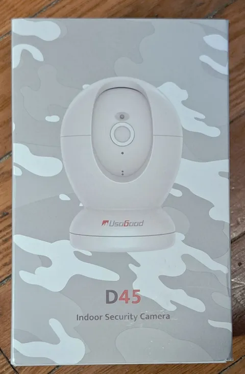 Indoor Security Camera Usogood D45, 2-Way Audio, 2 White, 24/7 Recording, Motion