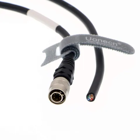 High Flex Hirose 6 Pin Male Plug Power Cord For Basler CCD Camera 3M Cord