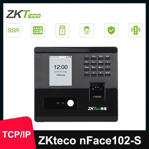ZKTeco nFace102-S Time Fingerprint Facial Recognition Access Control Terminal