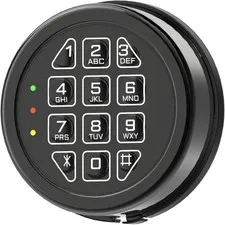 Electronic Safe Lock Replacement Keypad with Solenoid Lock & 2 Override Keys