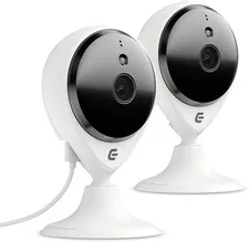 Smart Security Camera Indoor Plug-In Wired, 2 Pack 1080P Ip/Wifi Cam for Home Pe