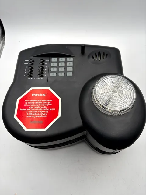 Tattletale Portable Alarm System Base Unit Black Built-In Siren Motion Detector