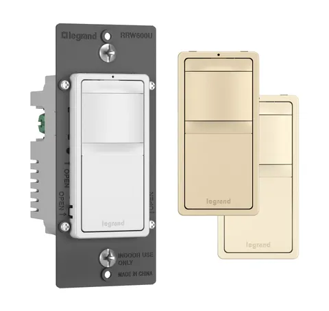 Legrand radiant RRW600UTCCCV4 600W Occupancy Motion Sensor Light Switch, 180 Deg