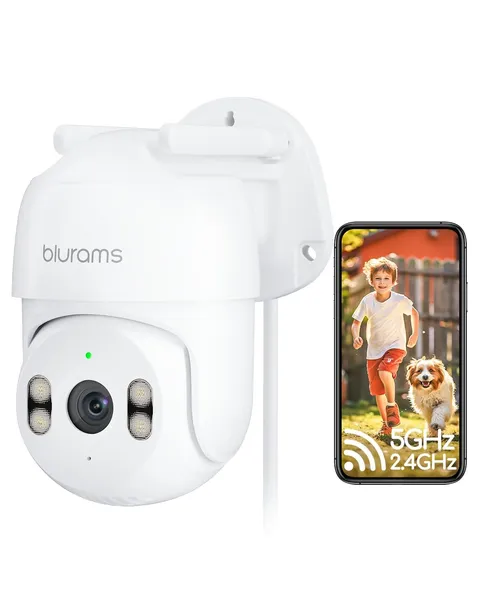 2K Outdoor Camera Wired, 5GHz/2.4GHz Wi-Fi Cameras for Home Security Outside ...