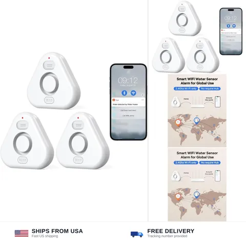 Water Alarm Leak Detector,Water Leak Detectors for Home with App Alerts,Water...