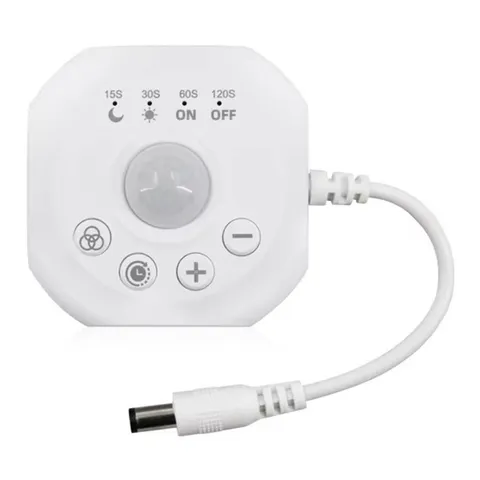 DC5-24V PIR Motion Sensor Light  LED Strip Controller Monochrome Dimmer DC8010