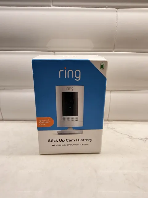 Ring Stick Up Cam Outdoor Wireless Security Camera - White