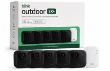 Blink Outdoor 2K+ 5 Camera Security System Battery Powered + Sync Module Core
