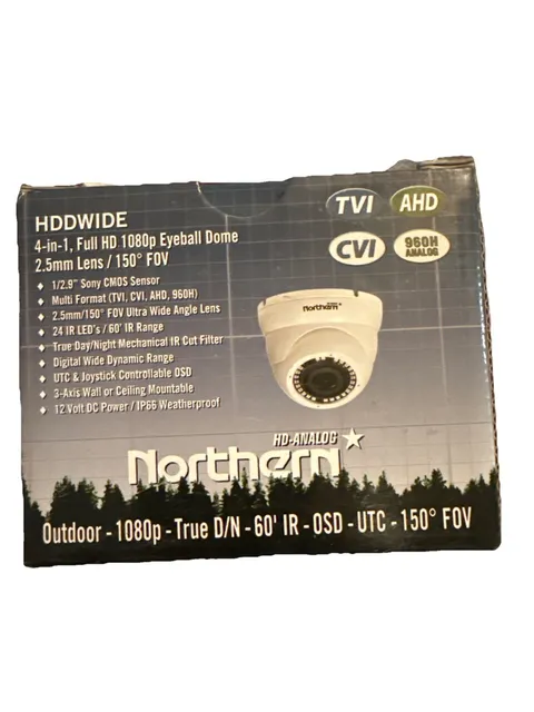 Northern 4-in-1 HD Outdoor 1080P 2.5mm 60' IR Eyeball Camera - HDDWIDE