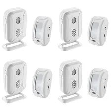 4 Sets Door Entry Doorbell PIR Motion Sensor Security Alarm Bell for Shop Home