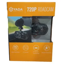 YADA 720P Dash Road Camera 120-Degree Wide Angle Lens, G-Sensor 4GB SD Card New