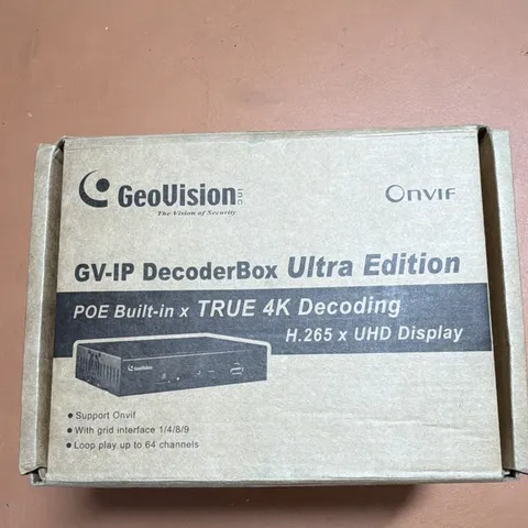 GeoVision GV-IP DecoderBox Ultra Edition PoE 4K H.265 ONVIF 64CH PTZ
