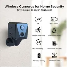 Remote Viewing Security Camera, WiFi, 100 Days Battery Life