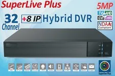 SuperLive Plus 32CH DVR 5MP 1080p Analog Hybrid DVR 4xSATA H.265 NDAA Compliant